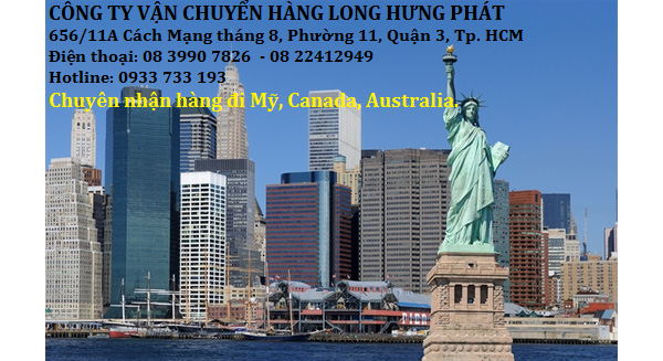 Công ty chuyên gửi đồ đi Mỹ, Úc, Canada, New Zealaad.!