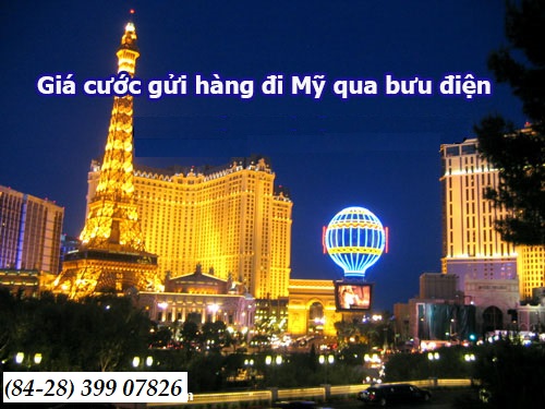 Giá cước gửi hàng đi mỹ qua bưu điện rẻ