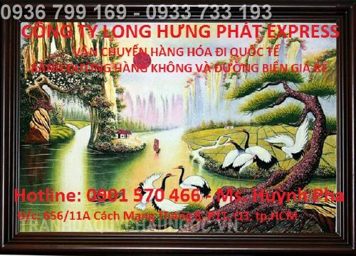 Long Hưng Phát gửi tranh thêu đi Mỹ Úc Canada